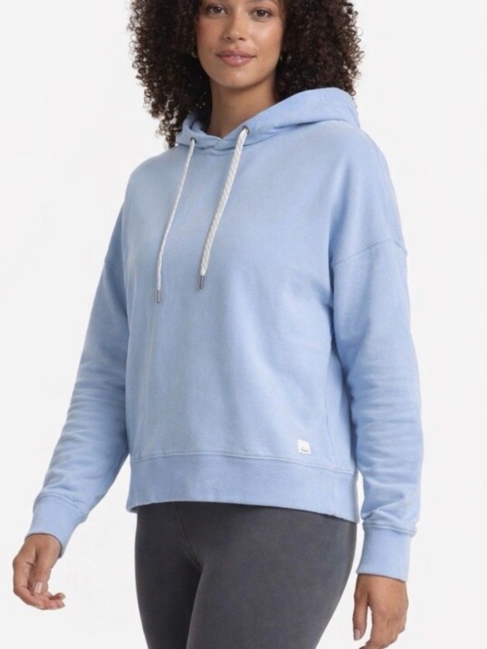 Vuori Laguna Hoodie Blue Cropped Autumn Medium
